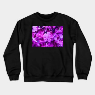 Purple Flower Crewneck Sweatshirt